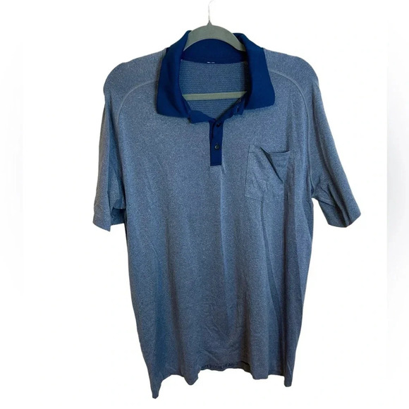 LILULEMON MENS METAL VENT TECH GOLF POLO - Picture 1 of 3